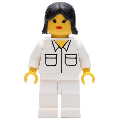 Minifigure Doctor - White Legs, Female del set 3312