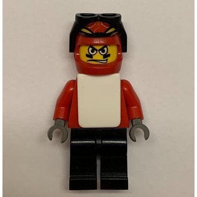 Figurine Snowboarder, Red, Black Legs, White Vest du set 3585