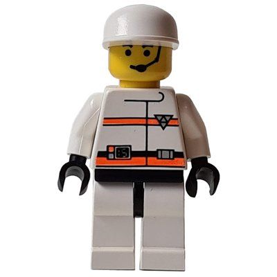 Figurine Man - White Torso R.E.S.Q, White Legs, White Cap du set 3408