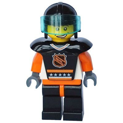 Minifigure Hockey Player Black Vest #3 from set 3578