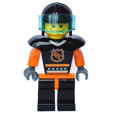 Minifigure Hockey Player Black Vest #5 from set 3578