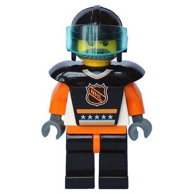 Minifigure Hockey Player Black Vest #7 from set 3578
