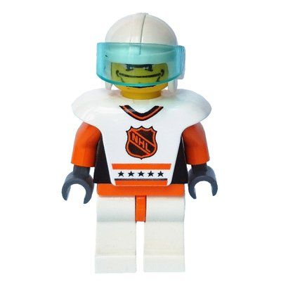 Minifigure Hockey Player White Vest #2 from set 3578