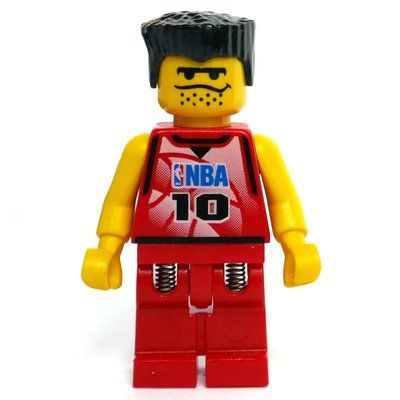 Figurine Basketball Player, Red  Torso, Red Legs #10 du set 3432
