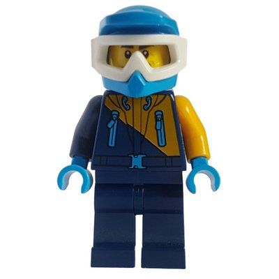 Figurine Arctic Explorer, Dirt Bike Helmet, Snow Goggles du set 60196
