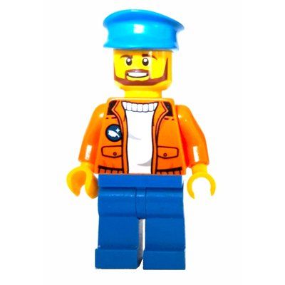 Minifiguur Arctic Explorer, Ship Captain uit set 60062