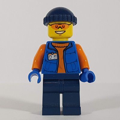 Figurine Arctic Explorer, Dark Blue Hat, Orange Sunglasses du set 60035
