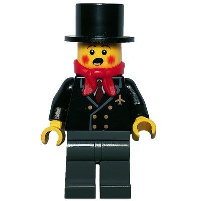 Minifigure Caroler, Man, Jacket with Plane del set 10199