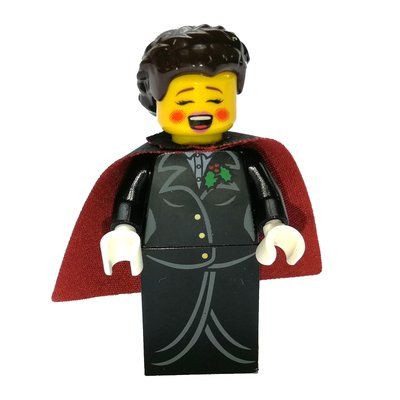 Minifigure Caroler, Woman, One Cape del set 10249
