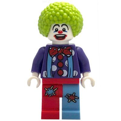 Figurine Birthday Clown, Lime Afro du set 850791