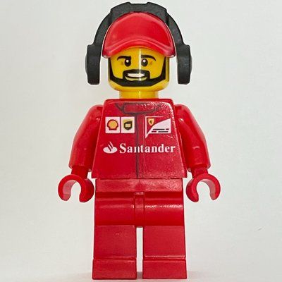 Minifigure Crew Member Ferrari, Beard from set 75913