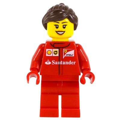 Minifigure Crew Member Ferrari, Dark Brown Hair from set 75913