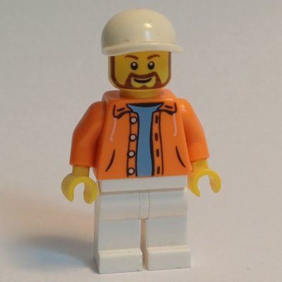 Figurine Orange Torso, White Legs, White Cap du set 75883