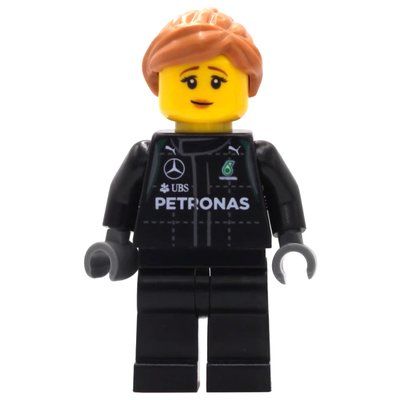 Figurine Pit Crew, Black Torso, Black Legs, Medium Nougat Hair du set 75883