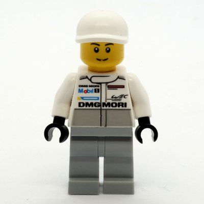 Minifigurka Mechanic, White Torso, Light Bluish Grey Legs, White Cap z zestawu 75876