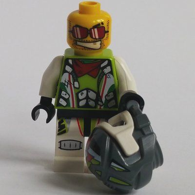 Minifigura Race Driver - Team Daredevil 4 del set 8864