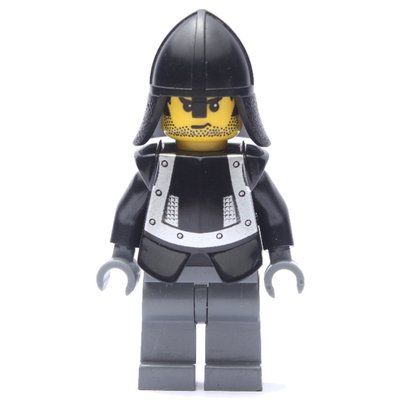 Minifigurka Knight (Knights Kingdom I) - Dark Bluish Gray Legs, Armor z zestawu 10176
