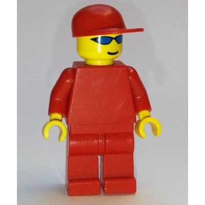 Figurine Red Torso, Red Legs, Red Cap, Blue Sunglasses du set 8654