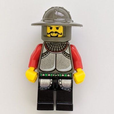 Minifiguur Knight (Knights Kingdom I) - Plate on Legs uit set 6098