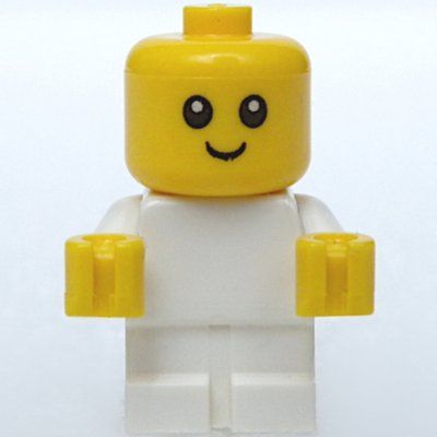 Figurine Baby, White Body - Head with no neck du set 4000024