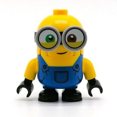 Figurine Minion Bob - Blue Overall, Half Closed Eyes du set 75549