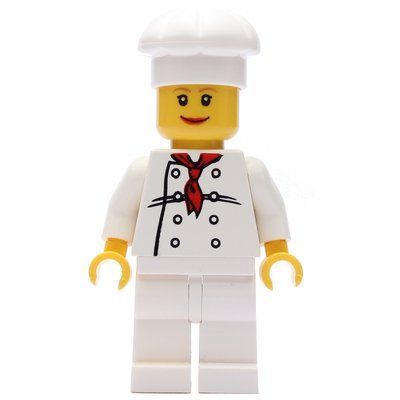 Minifigura Chef, Woman, Red Neckerchief del set 9311