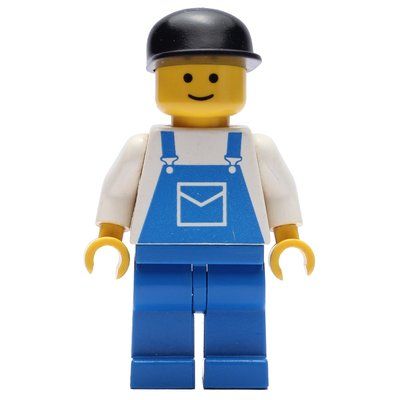 Figurine Man, Blue Overalls, Black Cap du set 6426