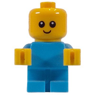 Minifigur Baby, Medium Azure Body aus Set 60204