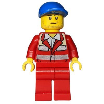 Figurine Paramedic, Red Jacket, Red Legs, Blue Cap, Stubble du set 60023