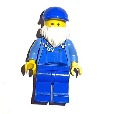 Figurine Medium Blue Torso, Blue Legs, Blue Cap, White Beard du set 10224
