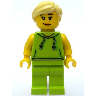 Figurine Lime Torso, Lime Legs, Bright Light Yellow Hair du set 10260