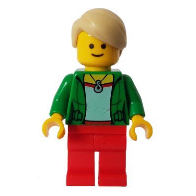 Figurine Green Torso, Red Legs, Tan Hair du set 10251