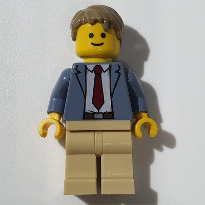 Figurine Detective Ace Brickman - Sand Blue Torso, Tan Legs, Dark Tan Hair du set 10246