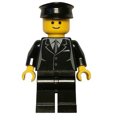 Figurine Black Torso Jacket, Black Legs, Black Hat du set 10232