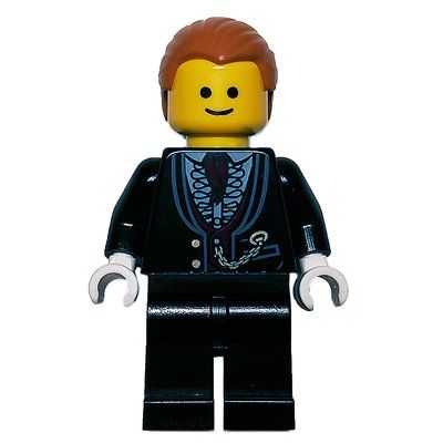 Figurine Black Torso Jacket, Black Legs, Medium Nougat Hair du set 10232