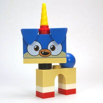 Minifiguur Puppycorn, Half Open Mouth Smile uit set 41452