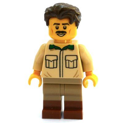 Minifiguur Paleontologist uit set 21320
