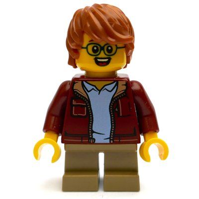 Figurine Kid, Dark Red Torso, Dark Tan Leg, Dark Orange Hair du set 21318