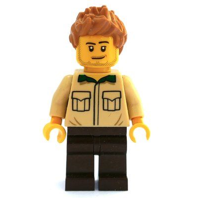 Figurine Tan Torso, Dark Brown Legs, Medium Nougat Hair du set 21318