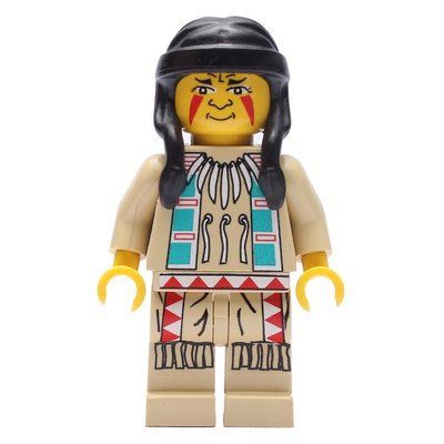 Figurine Indian, Black Hair du set 5923