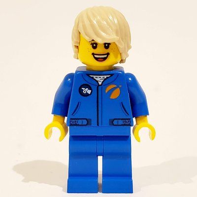 Figurine Astronaut - Blue Torso and Legs, Tan Hair du set 60227