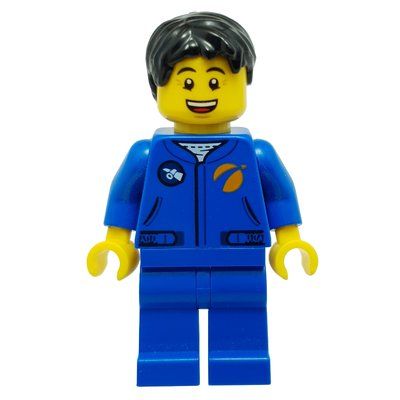 Minifigure Astronaut - Blue Torso and Legs, Black Hair del set 60230