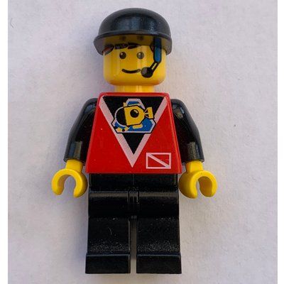 Figurine Marine Explorer, Red Shirt with Divers Logo, Black Cap, Headset du set 6441