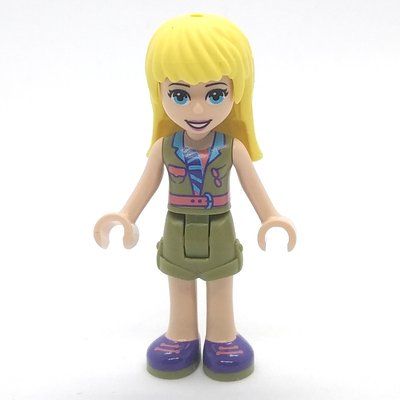 Figurine Stephanie - Olive Green Jacket, Olive Green Skirt, Bright Light Yellow Hair du set 41421