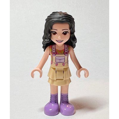 Figurine Emma - Tan Overall, Black Hair du set 41421
