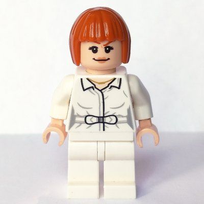 Minifigure Claire Dearing in White Outfit with Open Shirt from set 75941