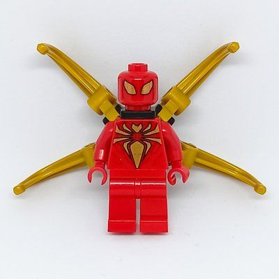 Figurine Iron Spider with Neck Bracket and One-Piece Mechanical Arms du set 76151
