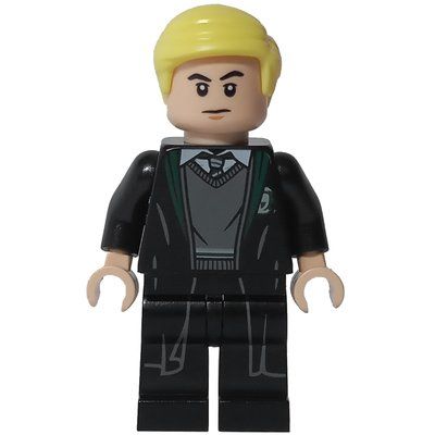 Figurine Draco Malfoy, Open Long Robes over Slytherin Sweater du set 75969