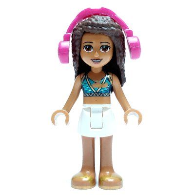 Figurine Andrea - Dark Purple/Azure Top, White Skirt du set 41428