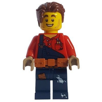 Figurine Harl Hubbs, Dark Blue Overalls, Utility Belt du set 60271